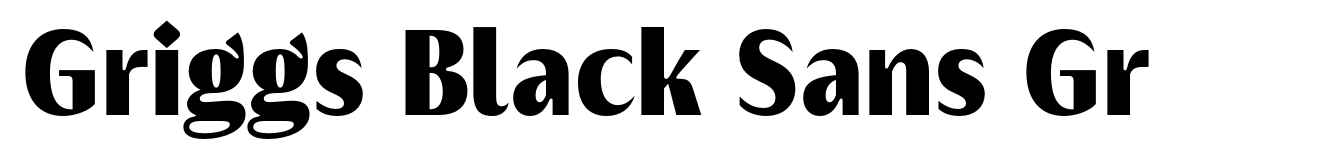Griggs Black Sans Gr